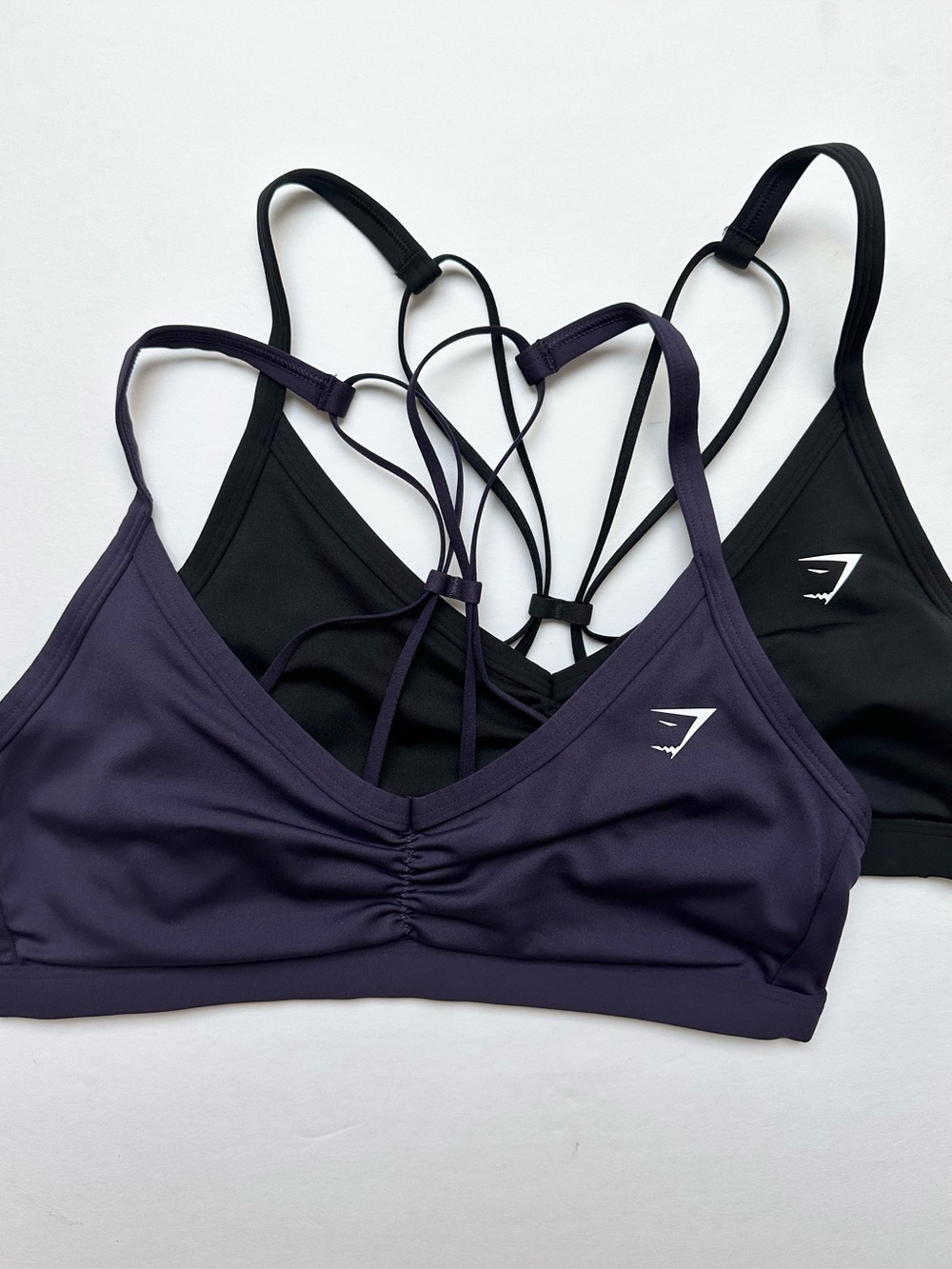 Gymshark S Ruched Strappy Sports Bra Set